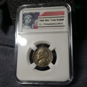 1944-P Jefferson War Nickel - 35% Silver RARE Historic Coin