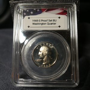 1969-S Proof Set BU Washington Quarter Historic Coin